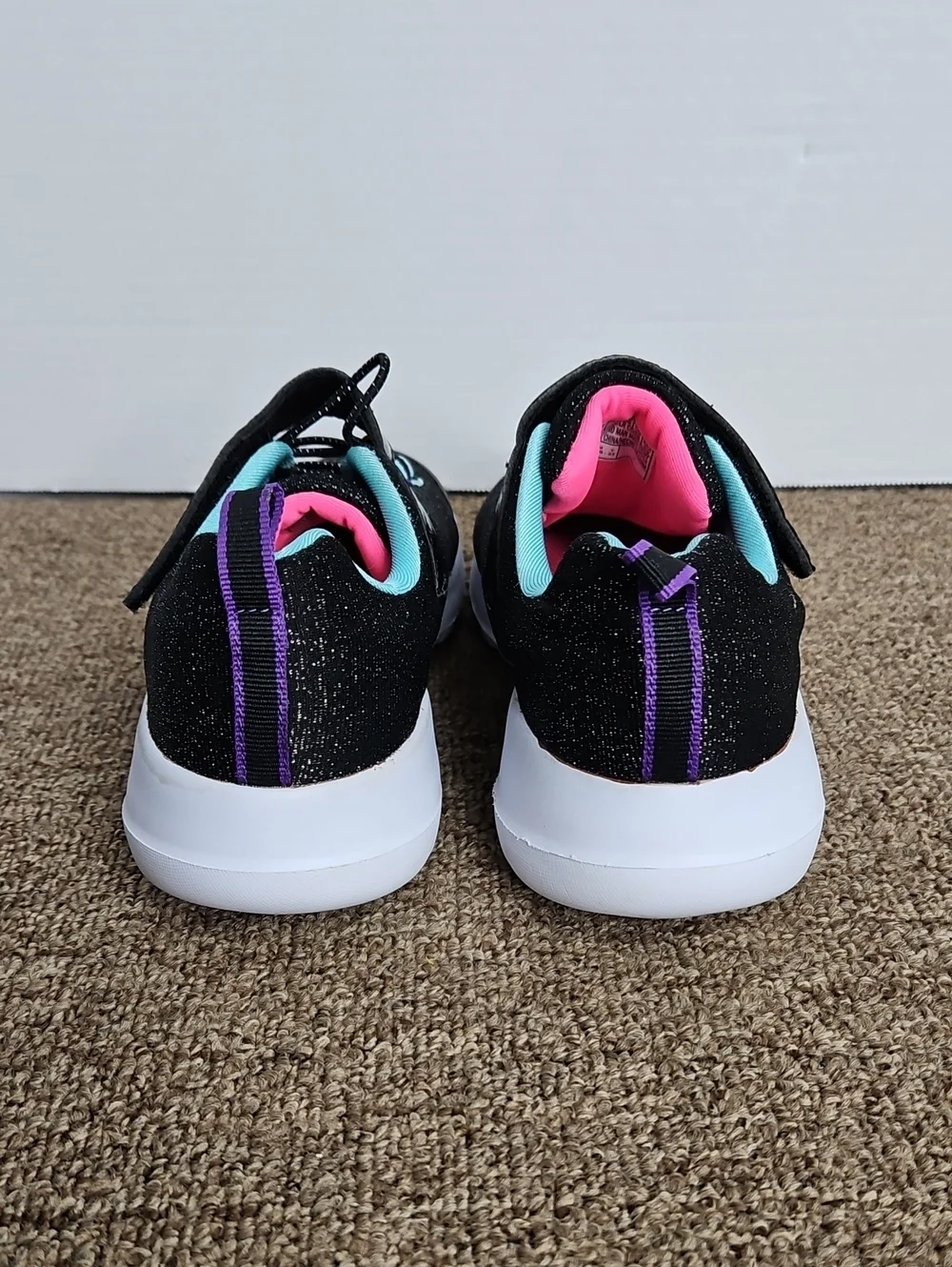 Skechers black glitter